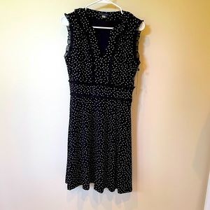 Tommy Hilfiger black and white polka dot dress.